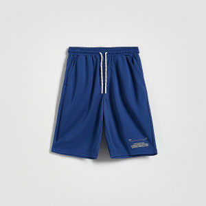 Sportowe szorty - 158 (12 lat) - granatowy - chłopcy - Reserved - 740HN-59X