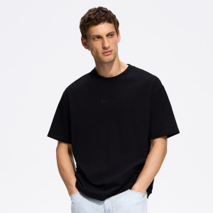 T-shirt z nadrukiem Kosycarz - M - czarny - męska - Reserved - 740JM-99X
