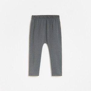 Bawełniane legginsy - 116 (5-6 lat) - ciemnoszary - chłopcy - Reserved - 741JU-90X