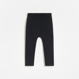 Bawełniane legginsy - 86 (12-18 m.) - czarny - chłopcy - Reserved - 741JU-99X