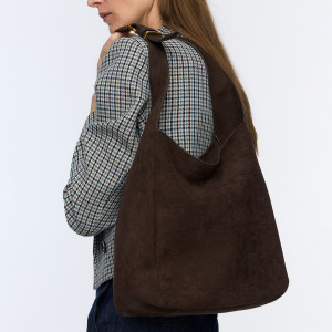 Torebka na ramię - ONE SIZE - brązowy - damska - Reserved - 743CP-98X