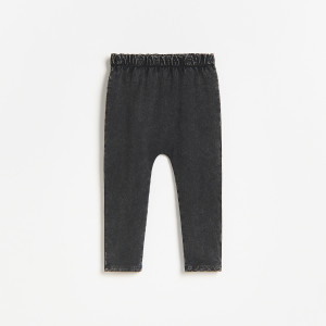 Bawełniane legginsy - 86 (12-18 m.) - czarny - chłopcy - Reserved - 746JU-99X
