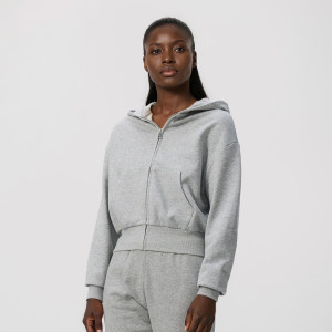 Rozpinana bluza - M - jasnoszary - damska - Reserved - 752HS-09M