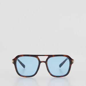 Okulary przeciwsłoneczne - ONE SIZE - jasnoniebieski - damska - Reserved - 752KD-50X