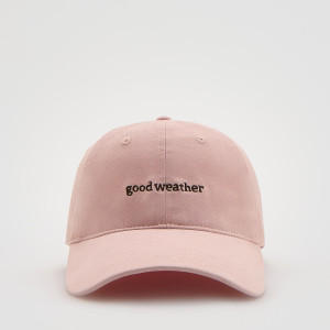 Czapka z daszkiem - ONE SIZE - pastelowy róż - damska - Reserved - 753IC-03X