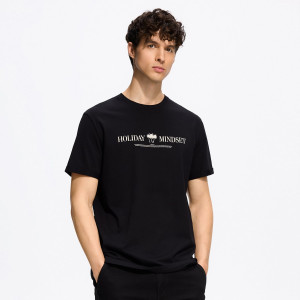 T-shirt regular z nadrukiem - XXL - czarny - męska - Reserved - 753JM-99X