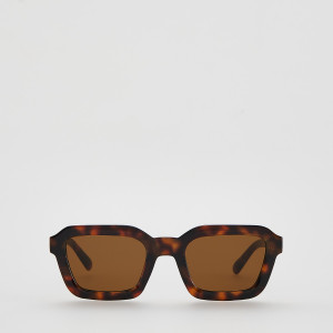 Okulary przeciwsłoneczne - ONE SIZE - brązowy - damska - Reserved - 755KD-82X