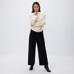 Jeansy culotte - 34 - czarny - damska - Reserved - 756FZ-99J