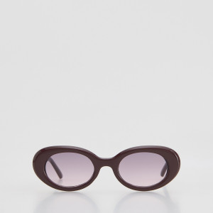 Okulary przeciwsłoneczne - ONE SIZE - ciemnofioletowy - damska - Reserved - 757KD-49X