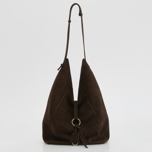 Torebka hobo - ONE SIZE - ciemnobrązowy - damska - Reserved - 759FC-89X
