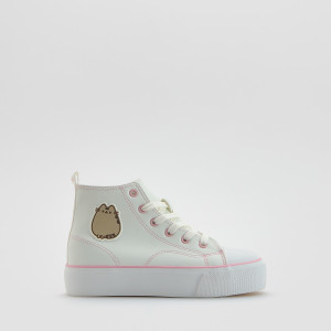 Wysokie trampki Pusheen - 38 - złamana biel - dziewczynki - Reserved - 762IE-01X