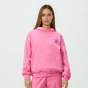 Bluza z haftowanym napisem - M/L - różowy - damska - Reserved - 766HS-30X