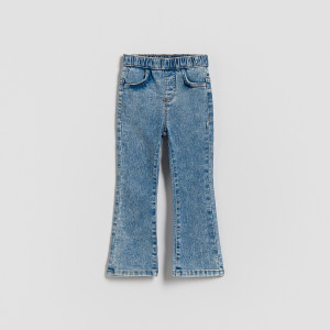 Jegginsy flare - 80 (9-12 m.) - niebieski - dziewczynki - Reserved - 769FF-50J