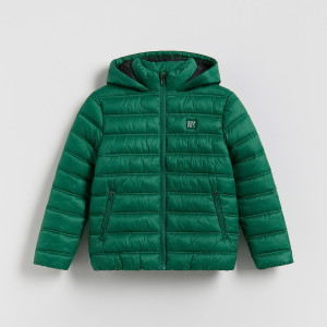 Kurtka z kapturem - 140 (9 lat) - zielony - chłopcy - Reserved - 769HF-76X