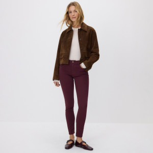 Jeansy slim mid rise - 34 - brązowy - damska - Reserved - 771FZ-83J