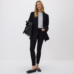 Jeansy slim mid rise - 34 - czarny - damska - Reserved - 771FZ-99J