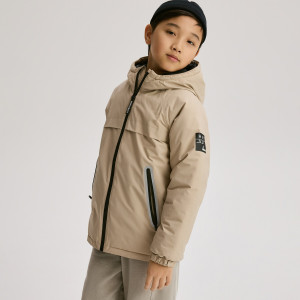 Kurtka z ociepleniem - 116 (5-6 lat) - beżowy - chłopcy - Reserved - 771HF-80X