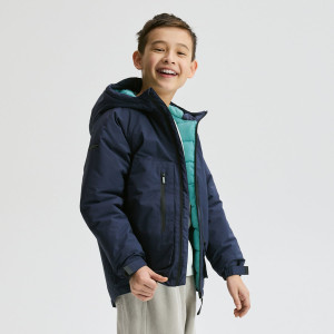 Ocieplana kurtka z kapturem - 116 (5-6 lat) - granatowy - chłopcy - Reserved - 772HF-59X