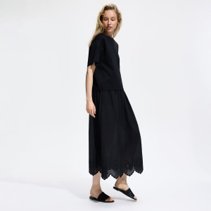Bawełniana spódnica maxi - XXL - czarny - damska - Reserved - 773KB-99X