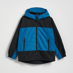 Kurtka z kapturem - 116 (5-6 lat) - niebieski - chłopcy - Reserved - 775HF-55X