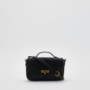 Torebka z ozdobnym zapięciem - ONE SIZE - czarny - damska - Reserved - 776FC-99X