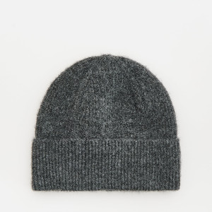 Czapka beanie - ONE SIZE - ciemnoszary - damska - Reserved - 784CO-90X