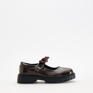 Lakierowane loafersy - 32 - ciemnobrązowy - dziewczynki - Reserved - 784IE-89X