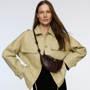 Torebka na ramię - ONE SIZE - ciemnobrązowy - damska - Reserved - 787FC-89X