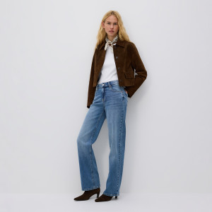 Jeansy straight - 36 - niebieski - damska - Reserved - 792DJ-55J