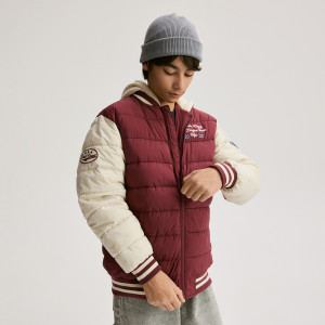 Kurtka bomber - 116 (5-6 lat) - bordowy - chłopcy - Reserved - 795HF-83X