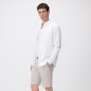 Szorty chino regular - 29 - jasnoszary - męska - Reserved - 8008H-09P