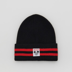 Czapka beanie Myszka Miki - 6-12 miesięcy - czarny - chłopcy - Reserved - 8028L-99X