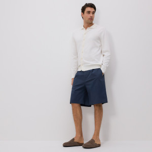 Szorty chino regular - 32 - granatowy - męska - Reserved - 8099H-95X