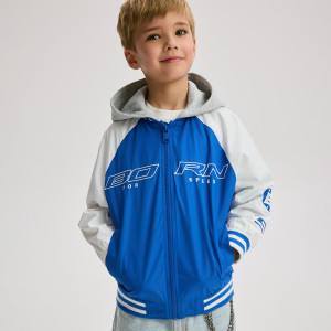 Kurtka z kapturem - 116 (5-6 lat) - niebieski - chłopcy - Reserved - 813HF-55X