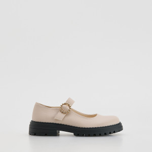 Loafersy z imitacji skóry - 30 - kremowy - dziewczynki - Reserved - 813IS-02X