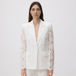 Strukturalna marynarka - L - biały - damska - Reserved - 815HS-00X