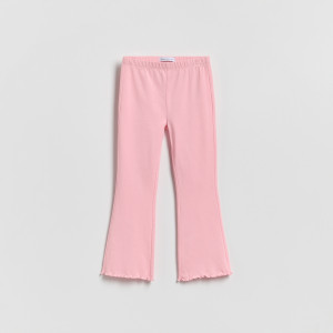 Bawełniane spodnie - 104 (3-4 lata) - różowy - dziewczynki - Reserved - 818HN-30X