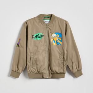 Kurtka wiatrówka Garfield - 116 (5-6 lat) - ciemnozielony - chłopcy - Reserved - 819HF-78X