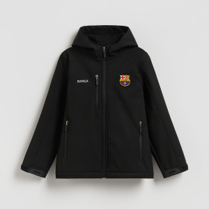 Kurtka softshell FC Barcelona - 158 (12 lat) - czarny - chłopcy - Reserved - 822GM-99X