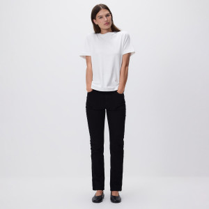 Jeansy slim straight - 44 - czarny - damska - Reserved - 822IU-99J