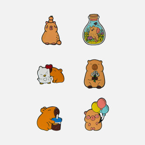 Kolorowe przypinki 6 pack - ONE SIZE - wielobarwny - dziewczynki - Reserved - 822MB-MLC