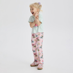 Bawełniany komplet z nadrukiem - 104 (3-4 lata) - wielobarwny - dziewczynki - Reserved - 823HN-MLC