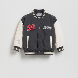 Ocieplana bomberka Auta - 104 (3-4 lata) - ciemnoszary - chłopcy - Reserved - 829HF-90X