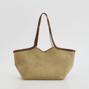 Torebka shopper z imitacji zamszu - ONE SIZE - wielobarwny - damska - Reserved - 831FC-MLC