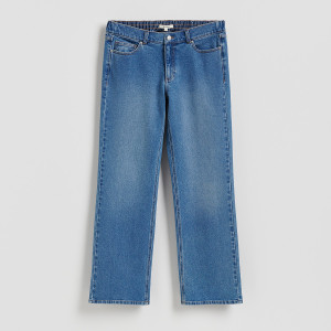 Jeansy wide leg - 36 - niebieski - damska - Reserved - 831HD-55J
