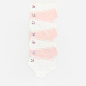Bawełniane majtki Pusheen 7 pack - 134/140 (8-9 lat) - złamana biel - dziewczynki - Reserved - 832BW-01X