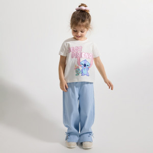 Spodnie z kokardkami - 86 (12-18 m.) - jasnoniebieski - dziewczynki - Reserved - 833HN-50X