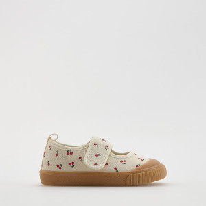 Trampki na rzepy barefoot - 27 - kremowy - dziewczynki - Reserved - 833IS-02X