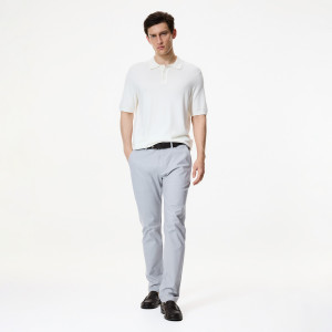 Spodnie chino slim fit - 28 - jasnoszary - męska - Reserved - 8347H-09M