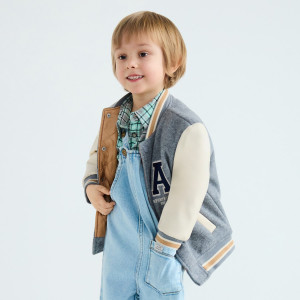 Kurtka bomber - 104 (3-4 lata) - ciemnoszary - chłopcy - Reserved - 834HF-90M